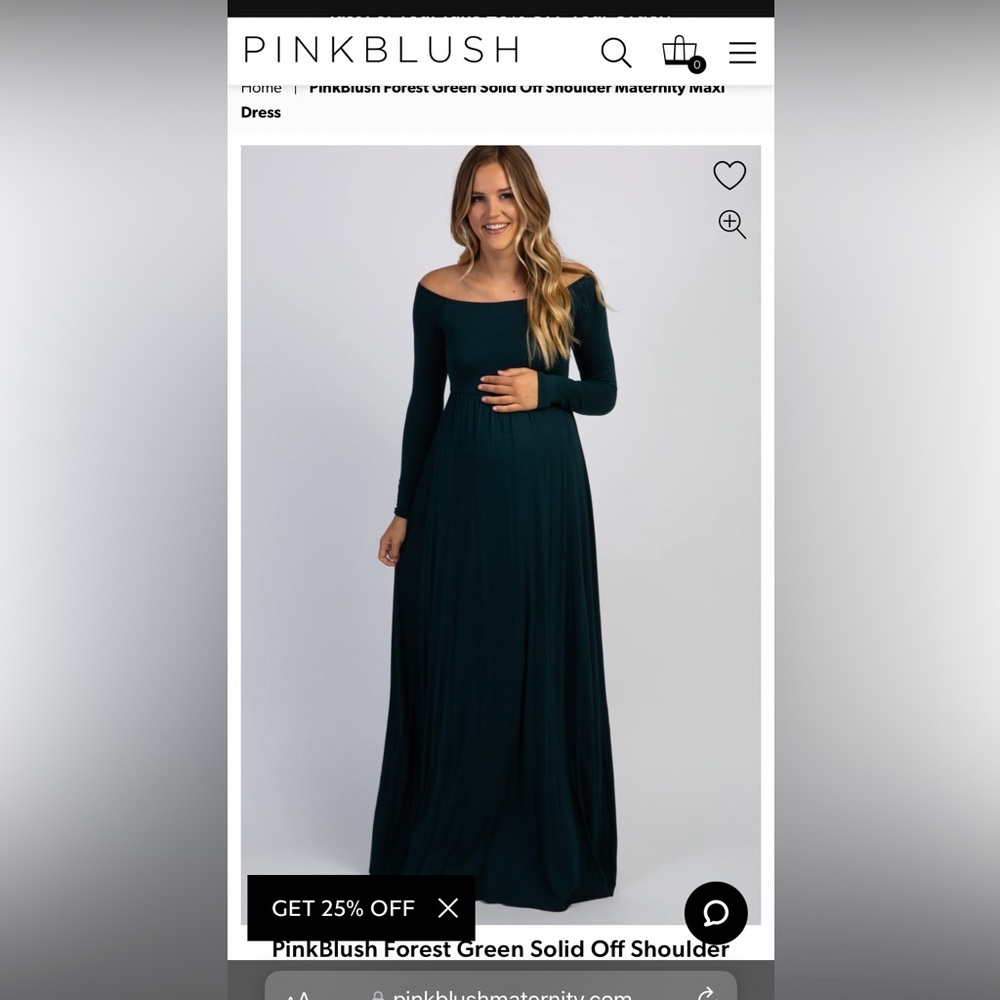 Pink blush maternity dress